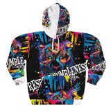 AOP Unisex Pullover Hoodie respect humbleness