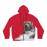 Men's Full-Zip Hoodie (AOP) MANS BEST FRIEND