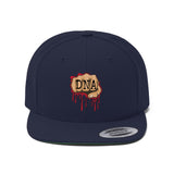 Unisex Flat Bill Hat DNA
