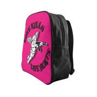 School Backpack love kills
