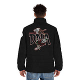 Men's Puffer Jacket (AOP) destroy negative aggression DNA