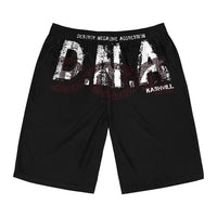 Men's Board Shorts (AOP) DESTROY NEGATIVE AGGRESSION D N A