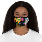Fitted Polyester Face Mask good vibes only