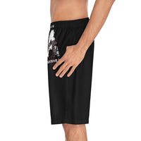 Men's Board Shorts (AOP) DESTROY NEGATIVE AGGRESSION D N A