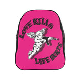 School Backpack love kills