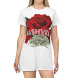 All Over Print T-Shirt Dress kashvill Rose