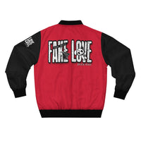 Men's AOP Bomber Jacket FAKE LOVE